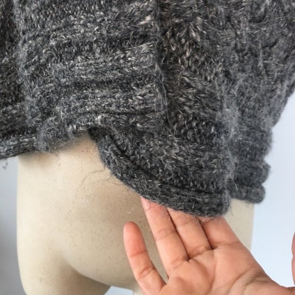 Rudsak Charcoal Knit Vest/Cardigan Short Sleeve S - Picture 8 of 10